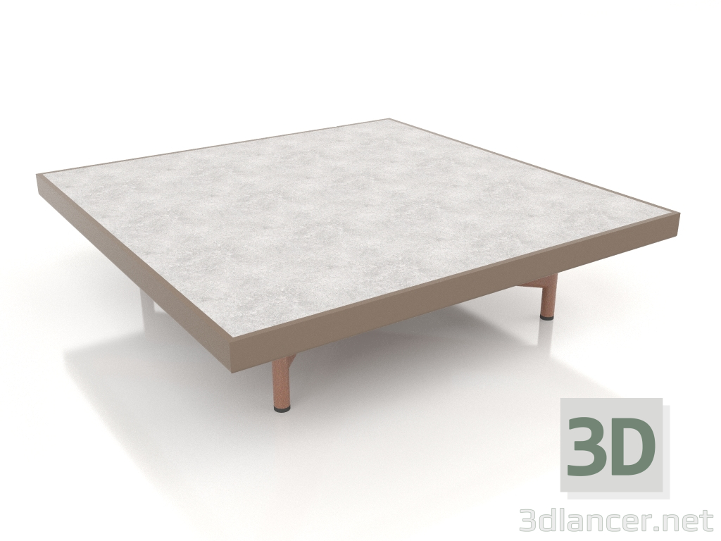 Modelo 3d Mesa de centro quadrada (Bronze, DEKTON Kreta) - preview