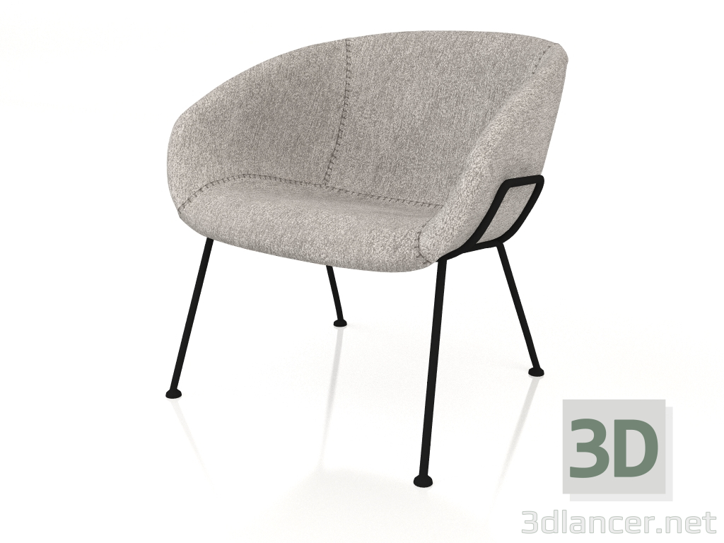 3 डी मॉडल विश्राम कुर्सी फेस्टन फैब (ग्रे) - पूर्वावलोकन