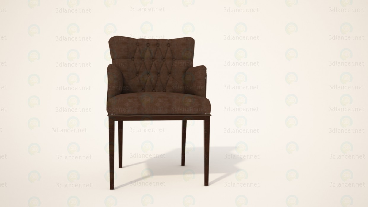 modelo 3D Silla con reposabrazos - escuchar modelo 3D Silla con reposabrazos - escuchar