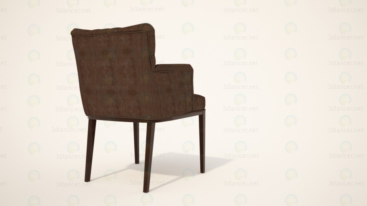 modelo 3D Silla con reposabrazos - escuchar modelo 3D Silla con reposabrazos - escuchar