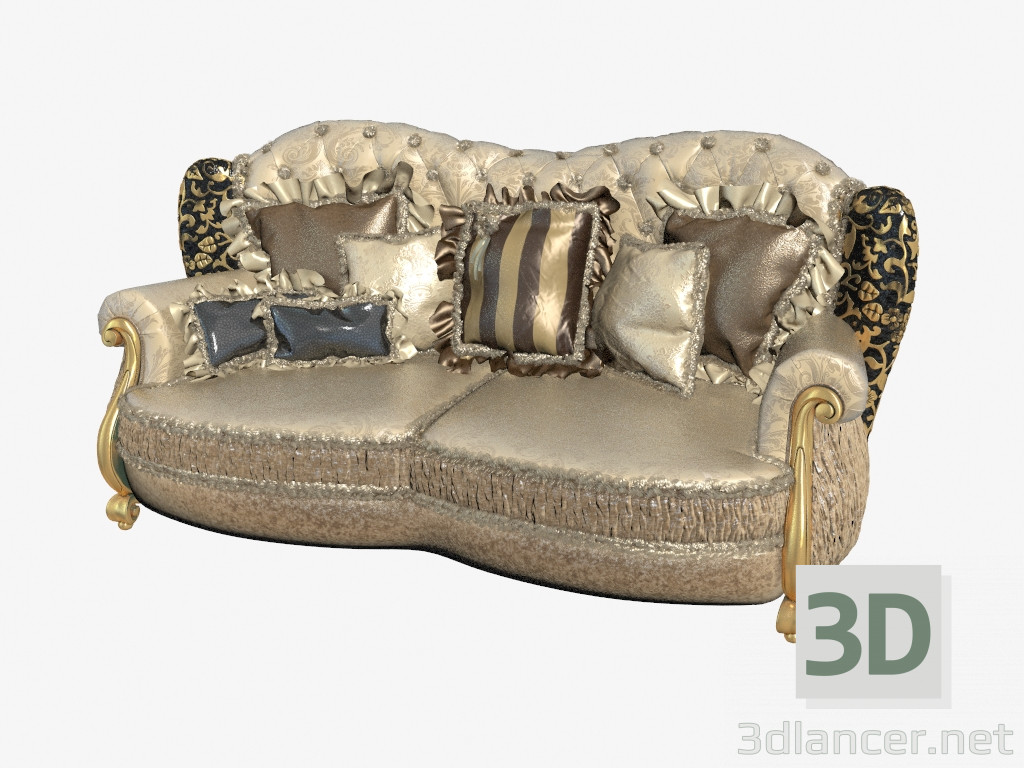 modèle 3D canapé-583 - preview