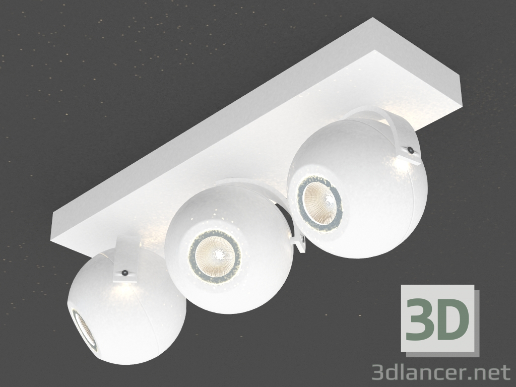 3d модель Накладной потолочный светодиодный светильник (DL18395 13WW-White) – превью