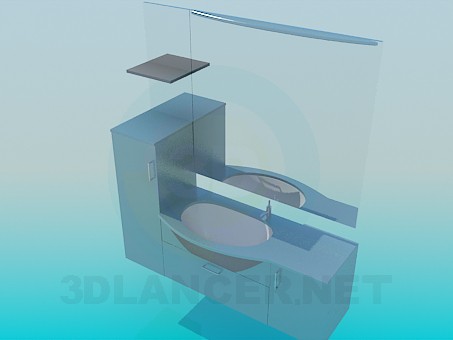 3d model Washbasin - preview 3d model Washbasin - preview