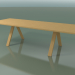 3D Modell Tisch mit Standardarbeitsplatte 5028 (H 74 - 280 x 98 cm, natürliche Eiche, Zusammensetzung 1) - Vorschau