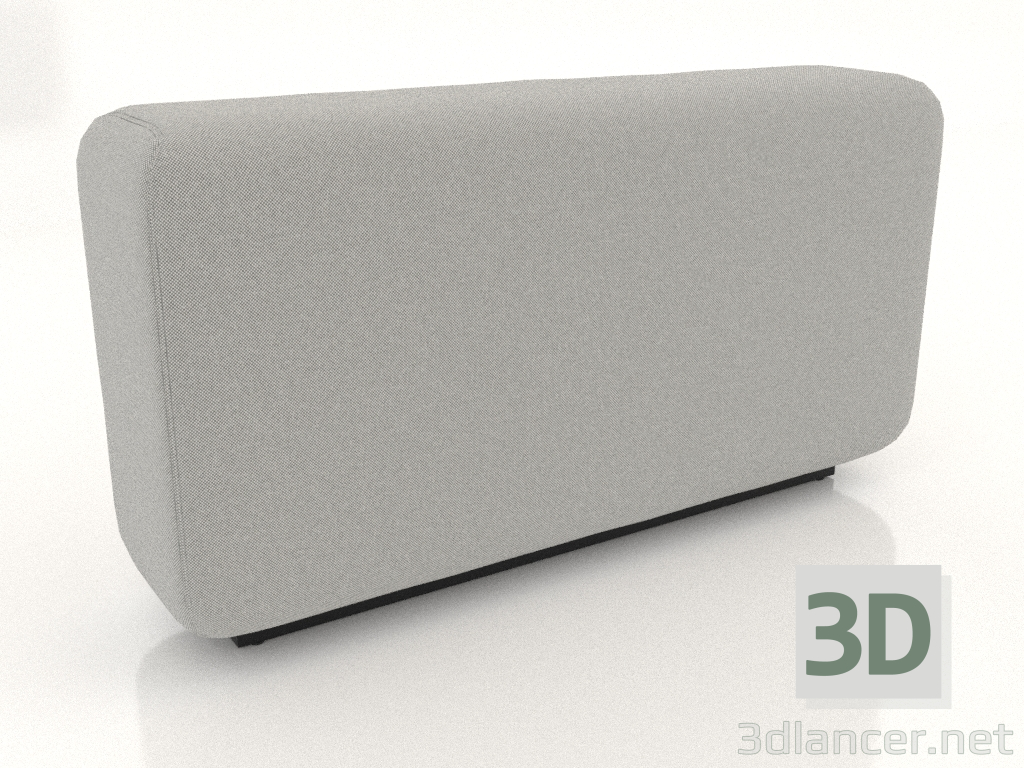 modèle 3D Canapé haut modulable Back M - preview