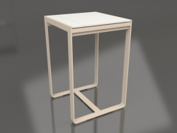 Барный стол 70 (White polyethylene, Sand)