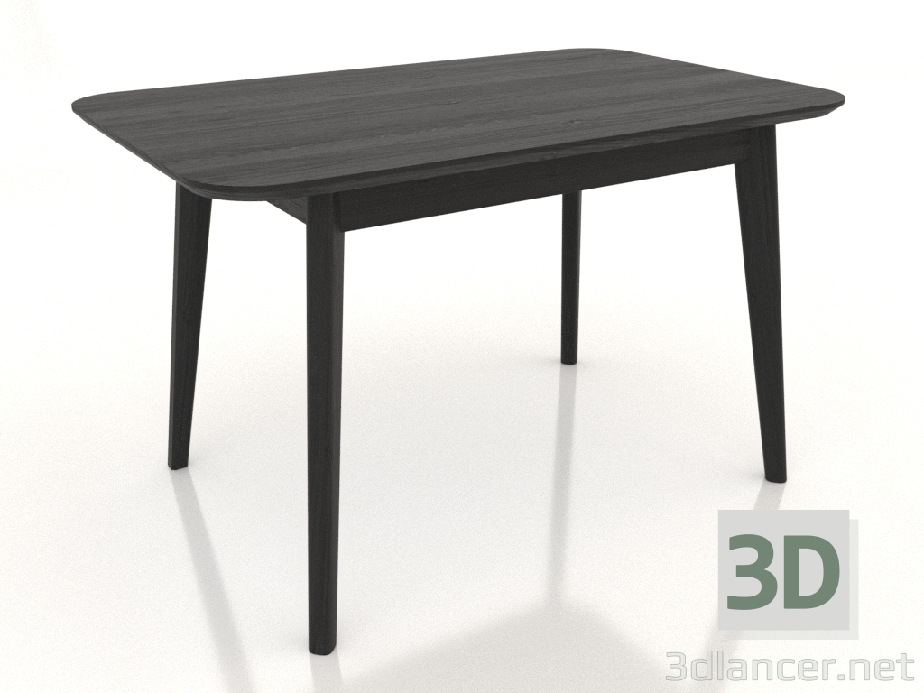 modèle 3D Table à manger 1200x750 mm (noir RAL 9005) - preview