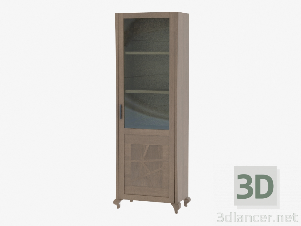 3d model One-door cabinet on the figured legs VT1MOLR - preview