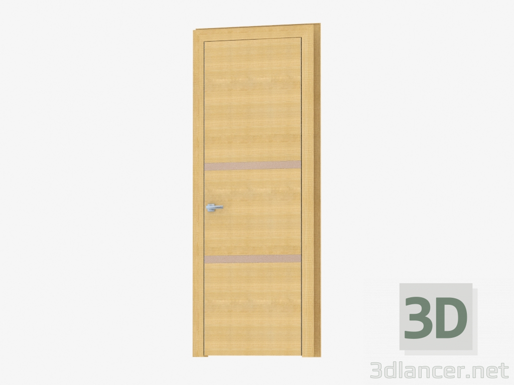 3d model Puerta de interroom (40.30 bronza plata) - vista previa