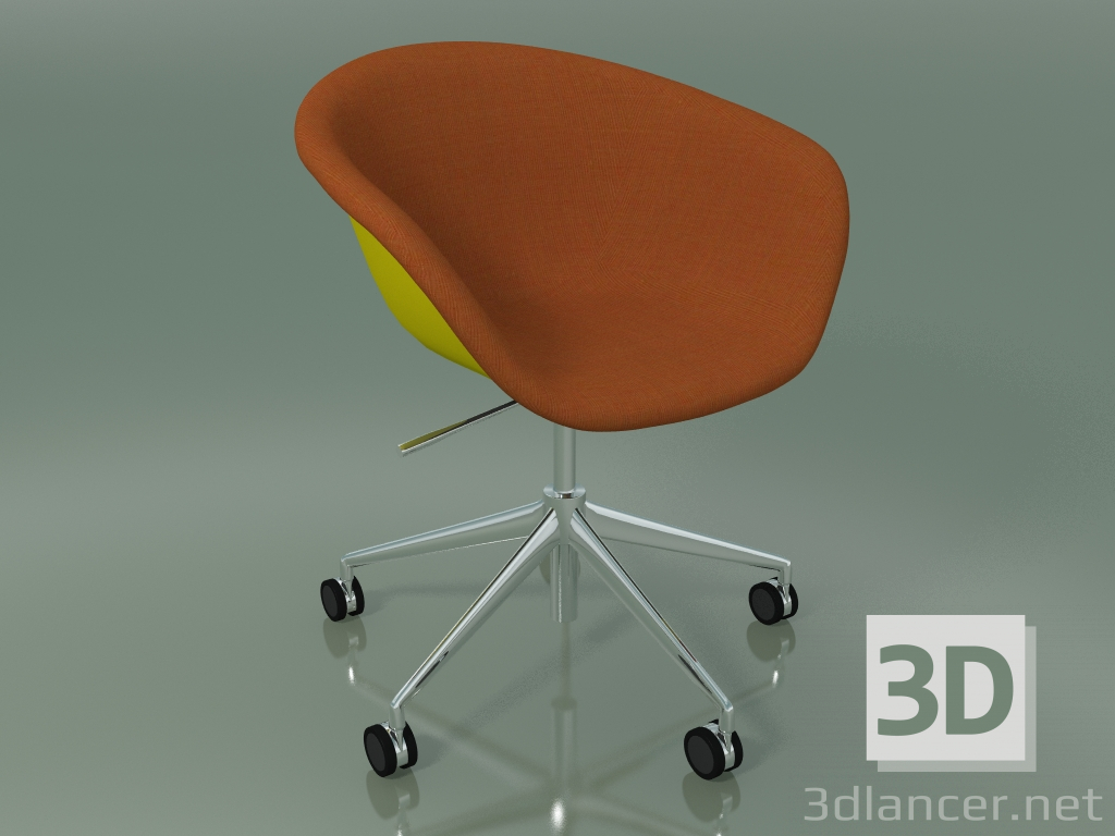 Modelo 3d Cadeira 4219 (5 rodas, giratória, com acabamento frontal, PP0002) - preview