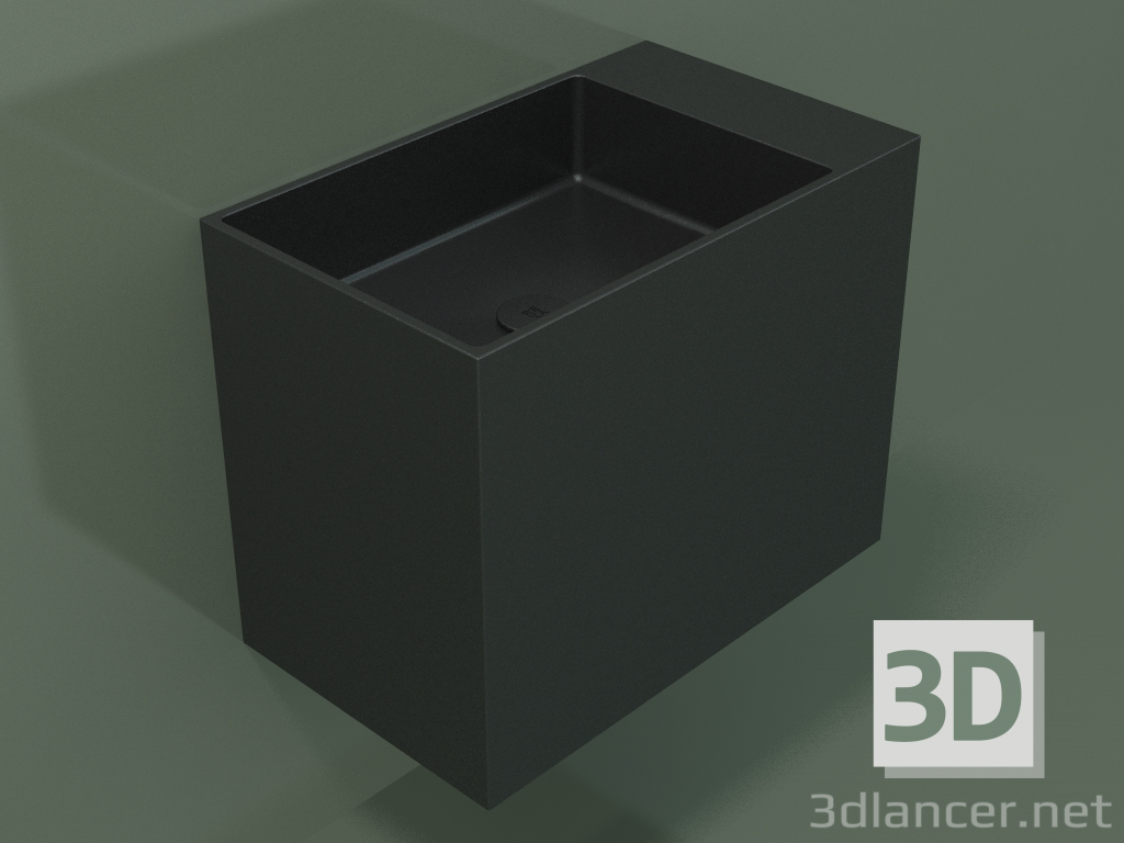 3d model Wall-mounted washbasin (02UN33102, Deep Nocturne C38, L 60, P 36, H 48 cm) - preview