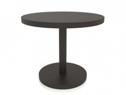 Dining table DT 012 (D=900x750, wood brown dark)