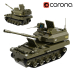 3d Лего танк 522 модель купити - зображення