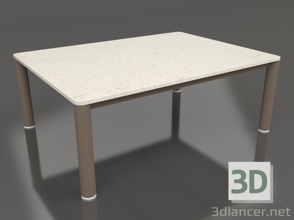 modello 3D Tavolino 70×94 (Bronzo, DEKTON Danae) - anteprima