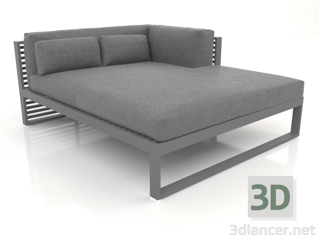 3D modeli XL modüler kanepe, 2. bölüm sağ (Antrasit) - önizleme