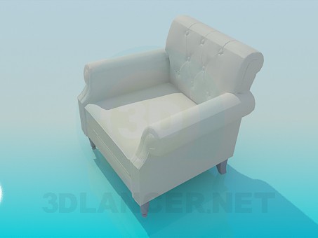 modelo 3D Sillón - escuchar modelo 3D Sillón - escuchar