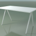 3d model Rectangular table 5408 (H 74 - 79x139 cm, laminate Fenix F01, V12) - preview