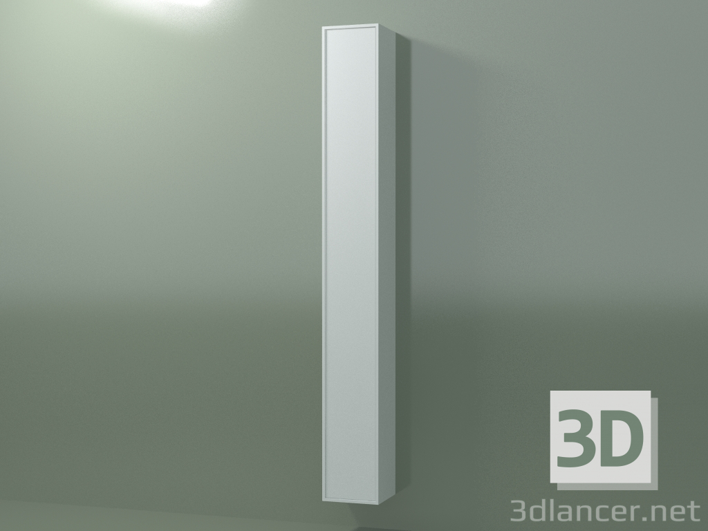 3d model Wall cabinet with 1 door (8BUAFCD01, 8BUAFCS01, Glacier White C01, L 24, P 24, H 192 cm) - preview