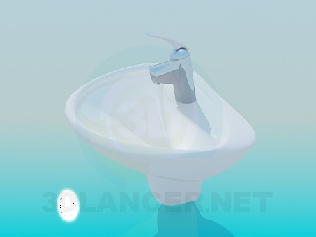 3d model A small vanity - preview 3d model A small vanity - preview
