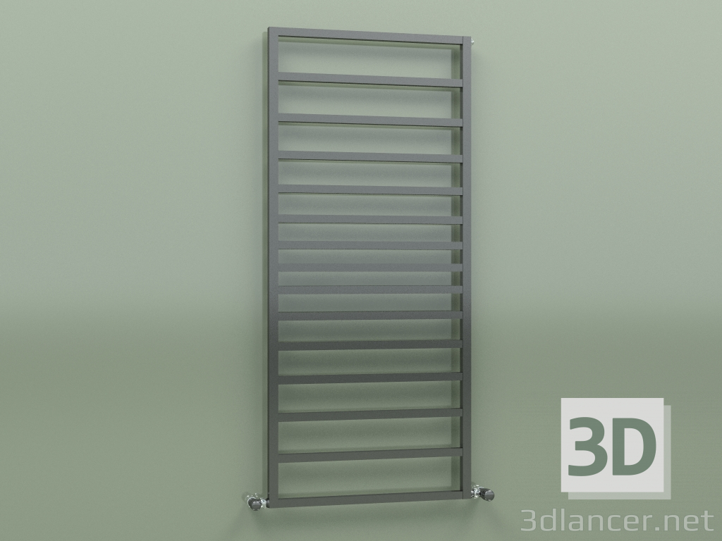 modello 3D Porta salviette Tolé (H 1310 L 581, nero cromo) - anteprima