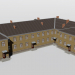modello 3D di Edificio ad angolo a due piani 1-353-8 comprare - rendering