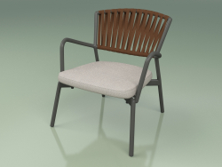 Upholstered armchair 127 (Belt Brown)