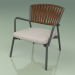 3d model Upholstered armchair 127 (Belt Brown) - preview