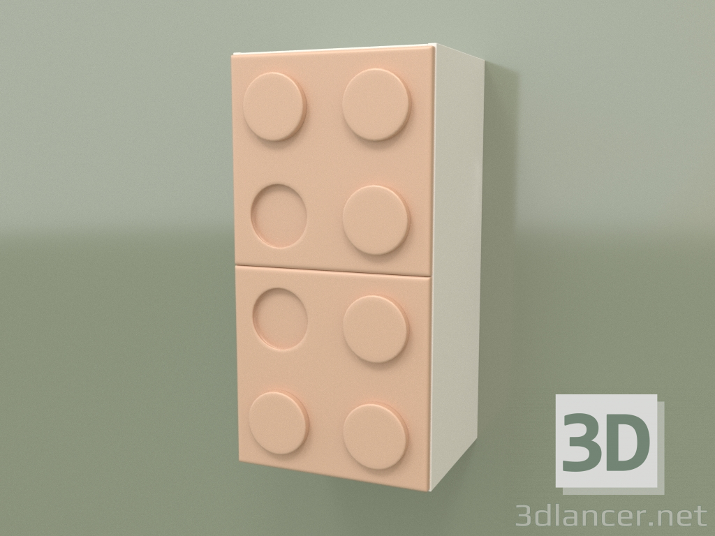 modello 3D Mensola verticale a parete (Ginger) - anteprima