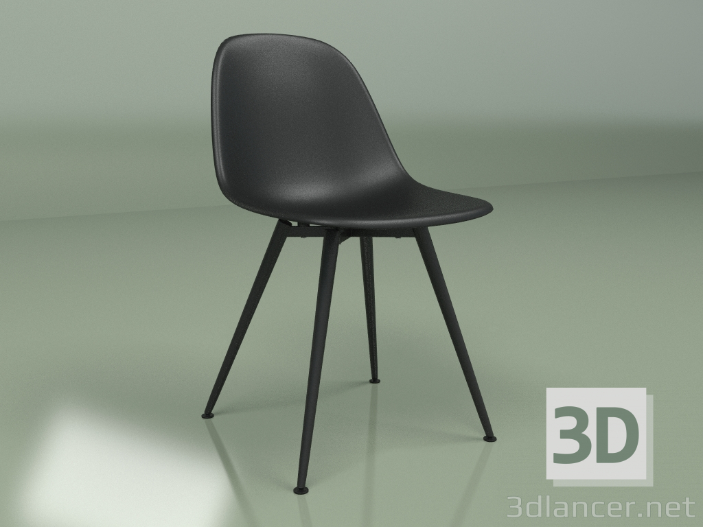 3D Modell Stuhl Anat (schwarz) - Vorschau