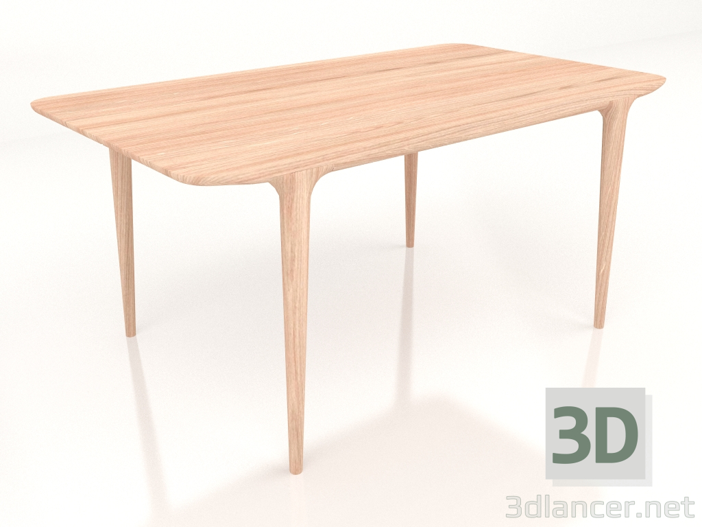 3D modeli Yemek masası Açık kahverengi 160 - önizleme