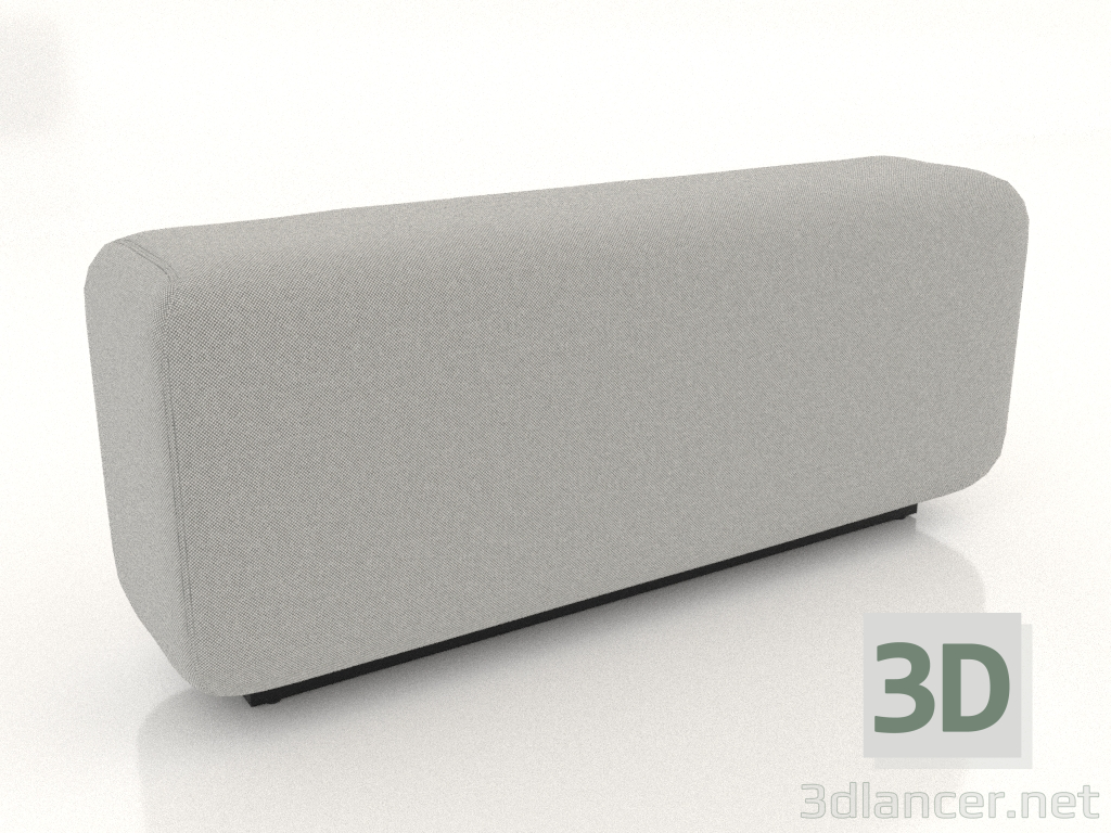 modèle 3D Canapé bas modulable Back M - preview