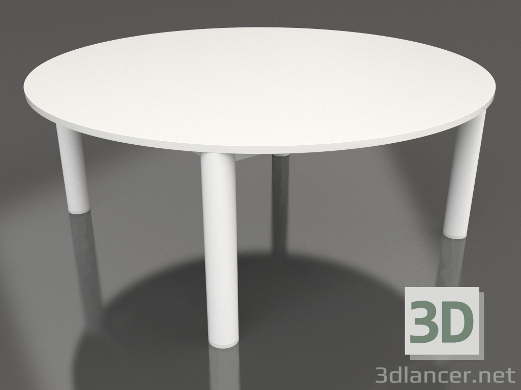 3d model Coffee table D 90 (White, DEKTON Zenith) - preview