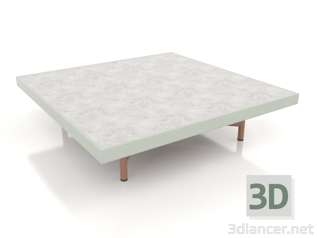 modèle 3D Table basse carrée (Gris ciment, DEKTON Kreta) - preview