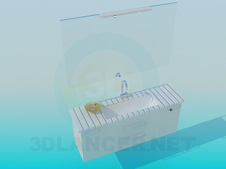 modelo 3D Lavabo - escuchar modelo 3D Lavabo - escuchar