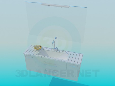 modelo 3D Lavabo - escuchar modelo 3D Lavabo - escuchar