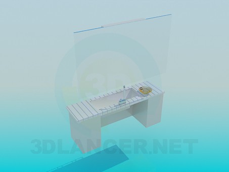 modelo 3D Lavabo - escuchar modelo 3D Lavabo - escuchar