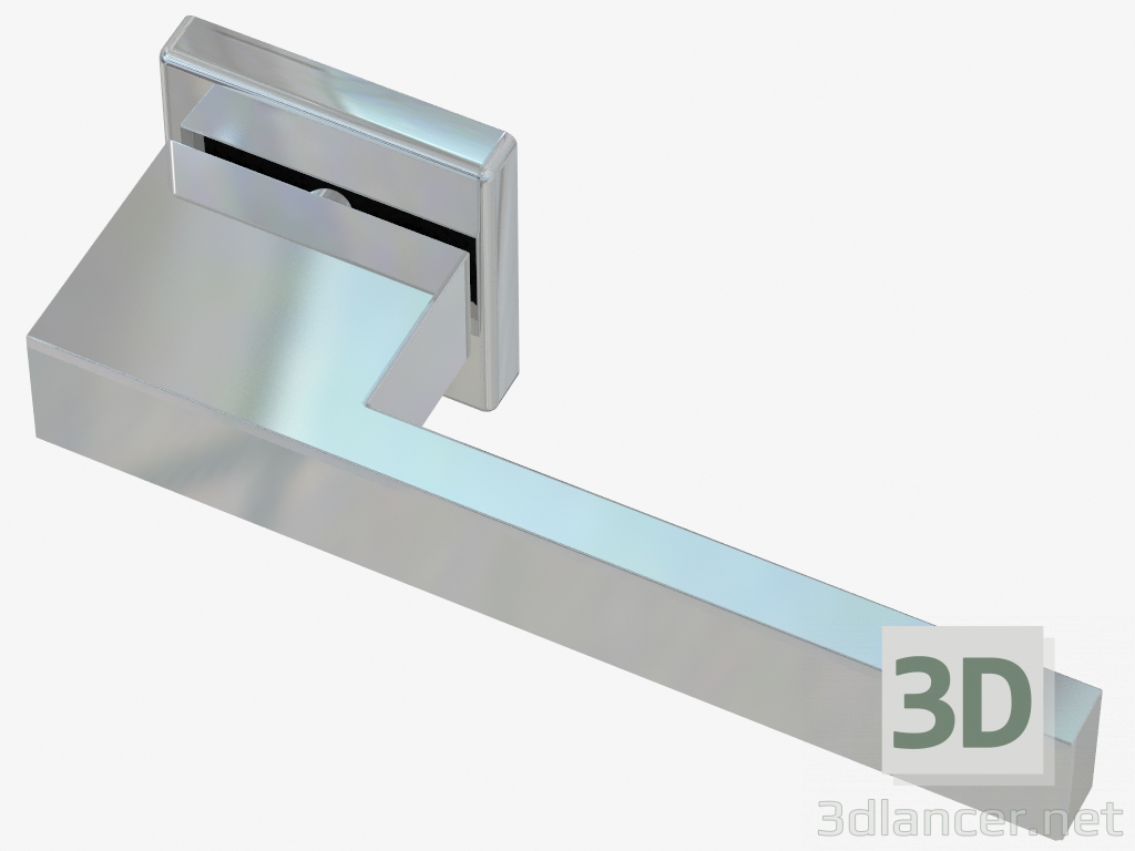 3D modeli Elmas Kapı Kolu (Krom) - önizleme
