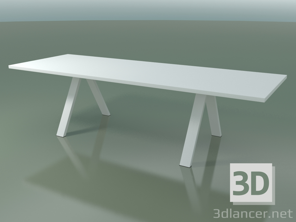 modello 3D Tavolo con piano di lavoro standard 5028 (H 74 - 280 x 98 cm, F01, composizione 1) - anteprima