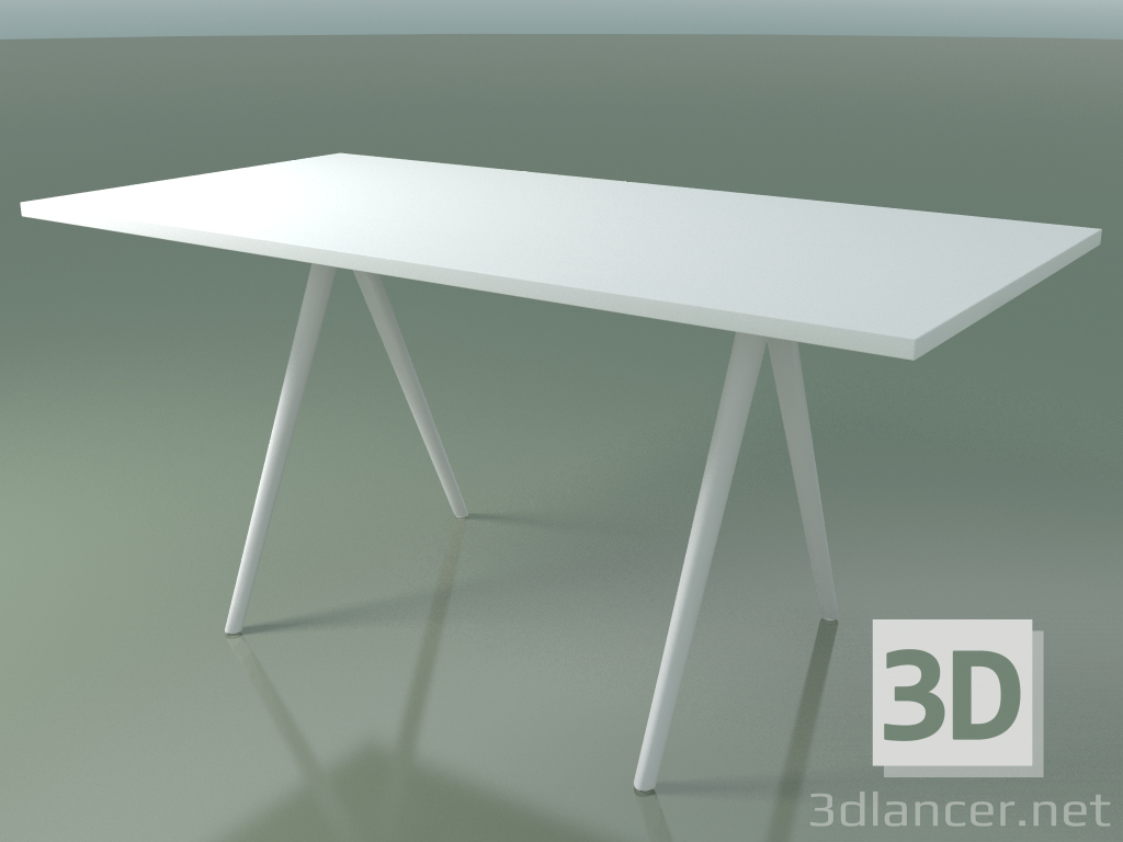 modello 3D Tavolo rettangolare 5409 (H 74 - 79x159 cm, laminato Fenix F01, V12) - anteprima
