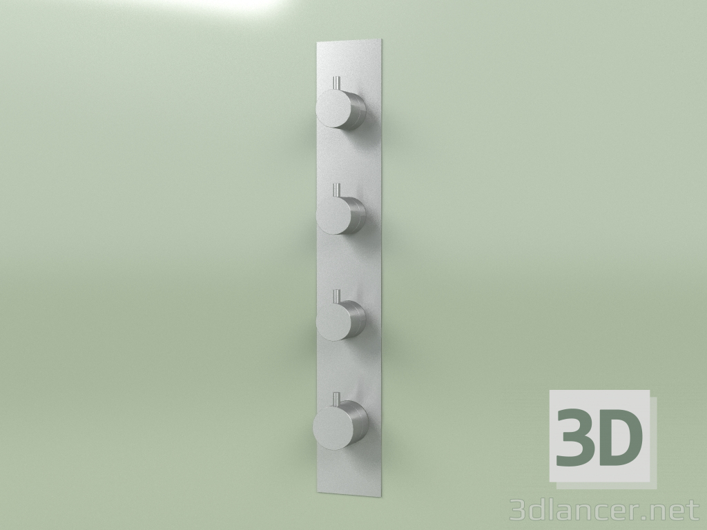 3D modeli 3 kesme vanalı termostatik karıştırıcı seti (12 90, AS) - önizleme