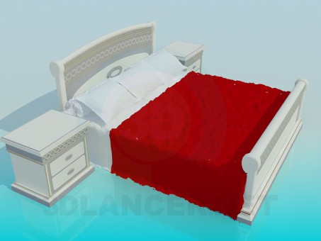 3d model Bed - preview 3d model Bed - preview