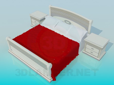 3d model Bed - preview 3d model Bed - preview