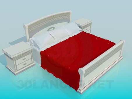 3d model Bed - preview 3d model Bed - preview