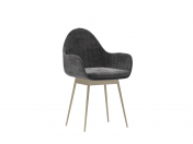 Armchair with soft back