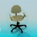 3d модель Офисный стул на колесиках – превью