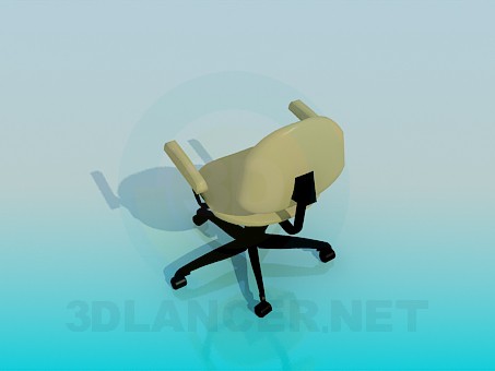 3d модель Офисный стул на колесиках – превью 3d модель Офисный стул на колесиках – превью