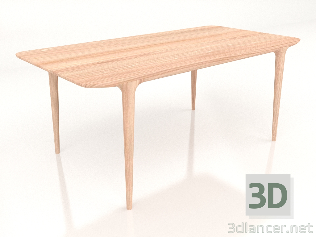 3D modeli Yemek masası Açık kahverengi 180 - önizleme