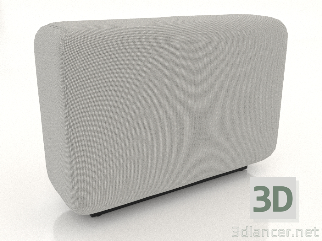 3D Modell Hohes modulares Sofa Back S - Vorschau
