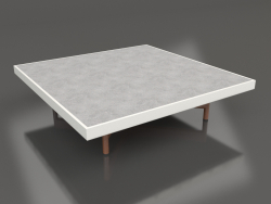 Table basse carrée (Gris agate, DEKTON Kreta)