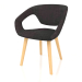 3d model Flexback chair (Natural-Dark Gray) - preview